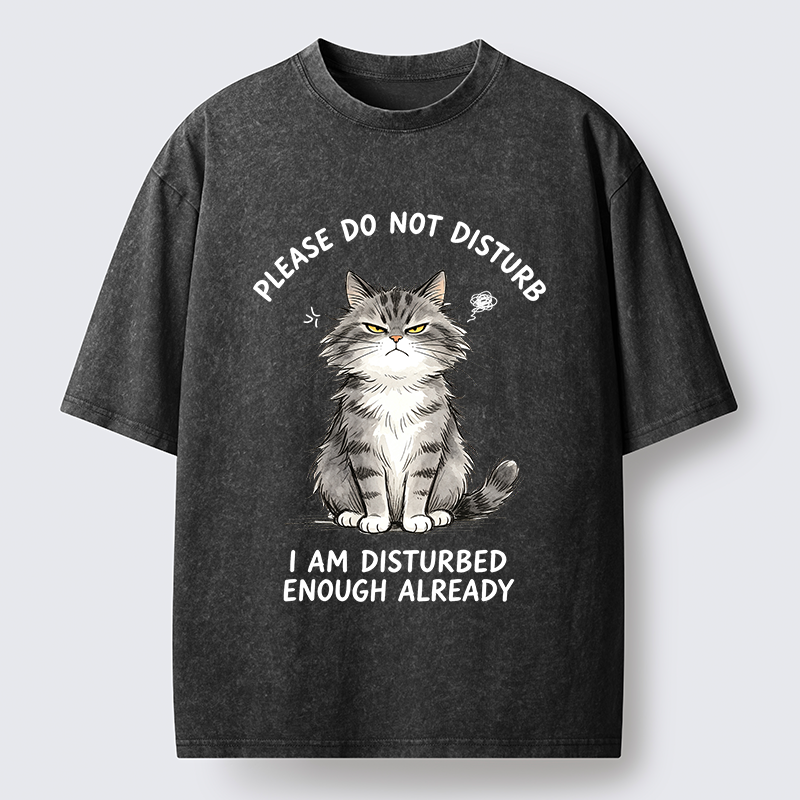 Tokyo-Tiger Funny Cute Little Cat Meme Washed T-Shirt