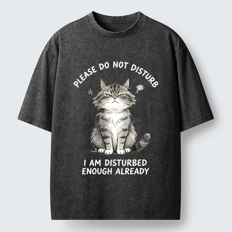 Tokyo-Tiger Funny Cute Little Cat Meme Washed T-Shirt