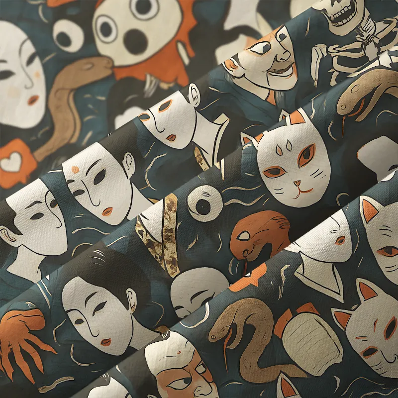 Tokyo-Tiger Japanese Geisha And Mask Aloha Hawaiian Shirt