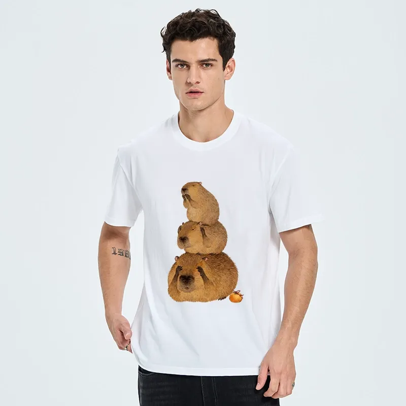 Tokyo-Tiger Capybara Hear No Evil Meme Classic T-Shirt