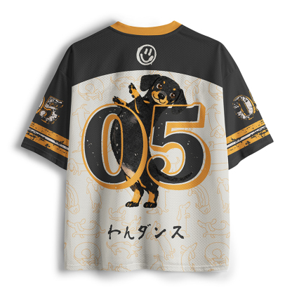Tokyo-Tiger Dancing Dachshund Mesh Jersey