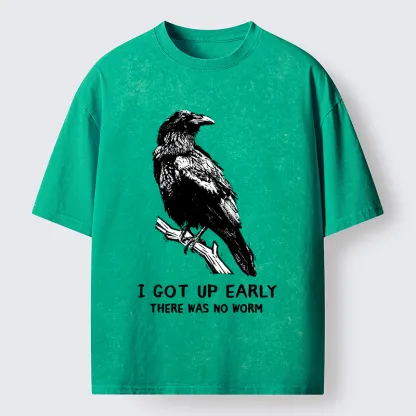 Tokyo-Tiger Early Raven Meme Washed T-Shirt