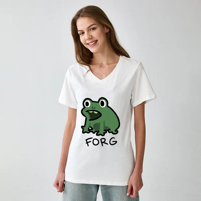Tokyo-Tiger Funny Forg Japan V-Neck Classic T-Shirt