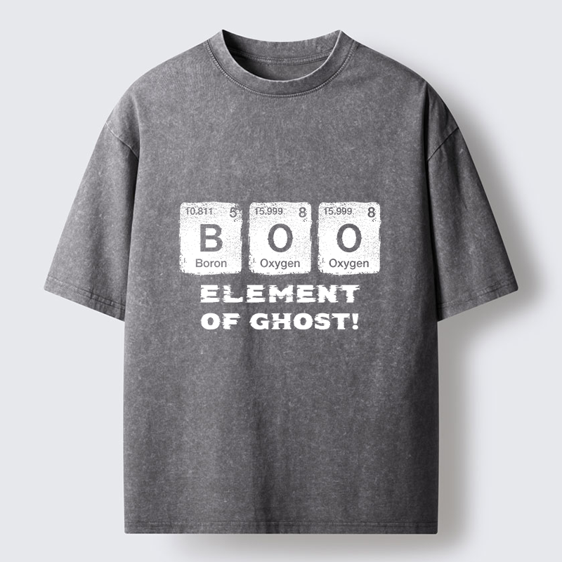 Tokyo-Tiger Ghost Chemistry Element Washed T-Shirt