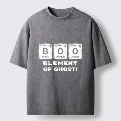 Tokyo-Tiger Ghost Chemistry Element Washed T-Shirt