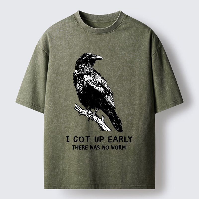 Tokyo-Tiger Early Raven Meme Washed T-Shirt