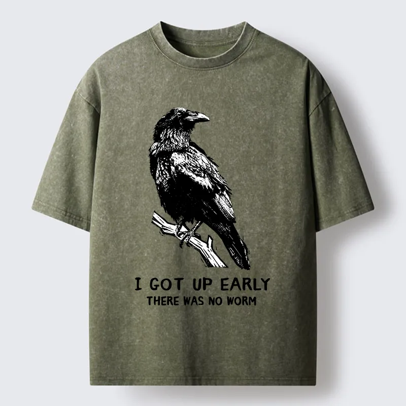 Tokyo-Tiger Early Raven Meme Washed T-Shirt