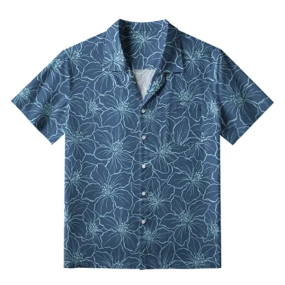 Tokyo-Tiger Blooming Grace Blossom Aloha Hawaiian Shirt