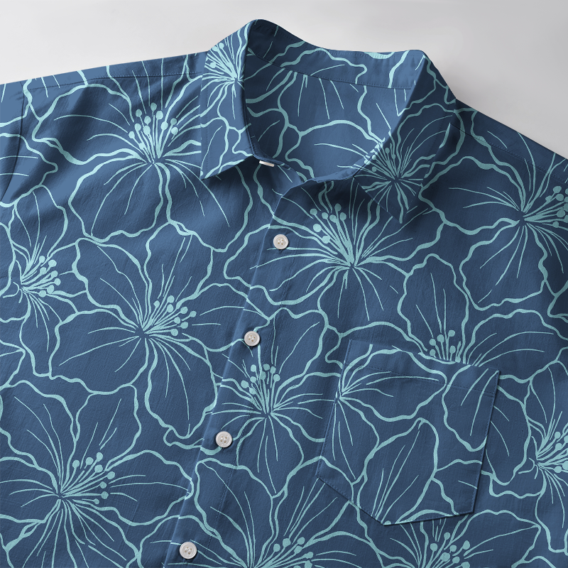 Tokyo-Tiger Blooming Grace Blossom Button-up Shirt