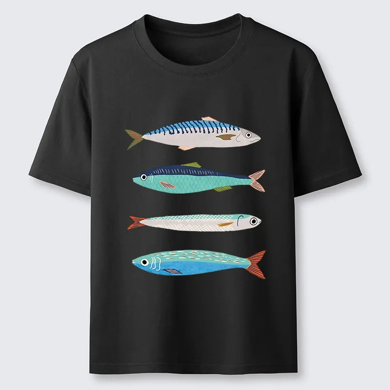 Tokyo‑Tiger Playful Sea Fish Washed T‑Shirt