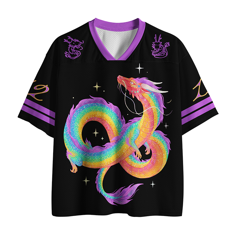 Tokyo-Tiger Rainbow Celestial Dragon Mesh Jersey