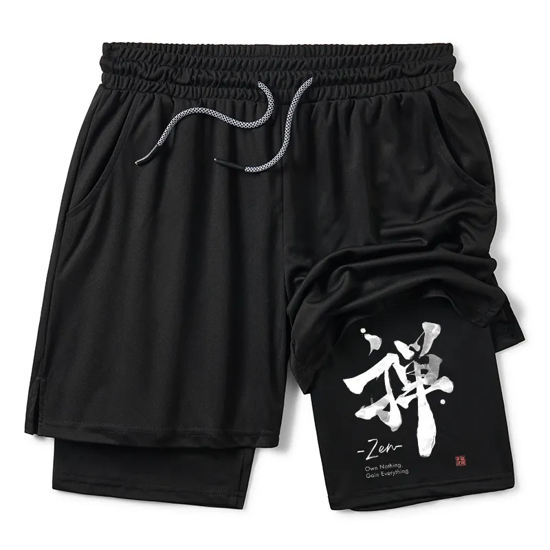 Tokyo-Tiger Zen Texts Training Shorts Sale