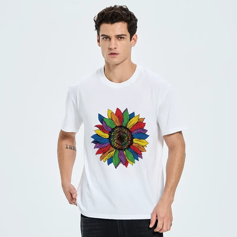 Tokyo-Tiger Rainbow Sunflower Pride Art Classic T-Shirt