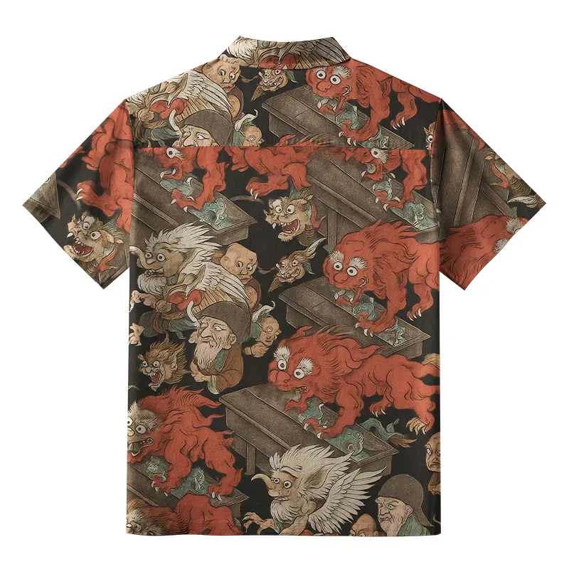 Tokyo-Tiger Japanese Mythical Beasts Aloha Hawaiian Shirt