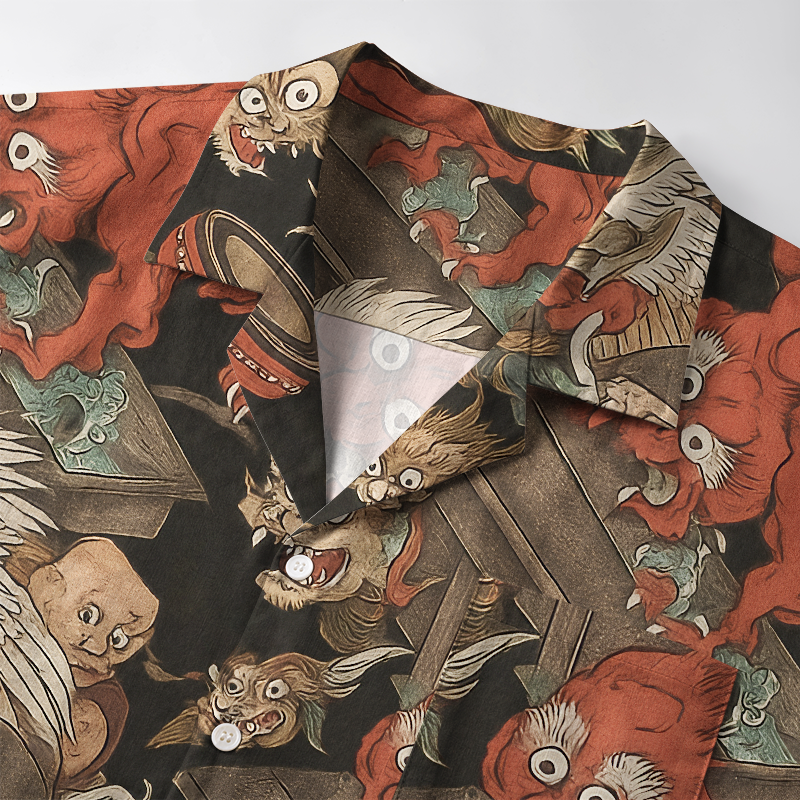 Tokyo-Tiger Japanese Mythical Beasts Aloha Hawaiian Shirt