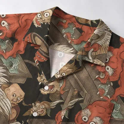 Tokyo-Tiger Japanese Mythical Beasts Aloha Hawaiian Shirt