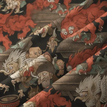 Tokyo-Tiger Japanese Mythical Beasts Aloha Hawaiian Shirt