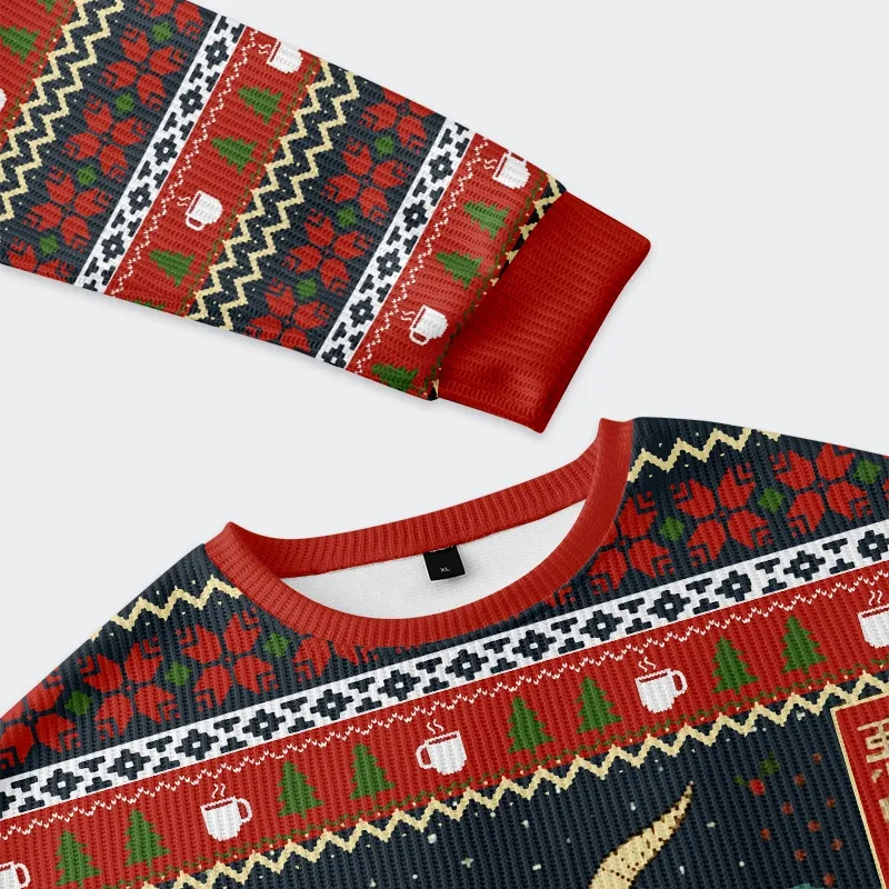 Tokyo-Tiger Naughty List Christmas Ugly Sweatshirt