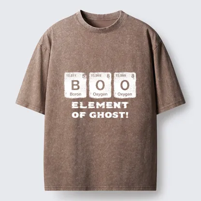 Tokyo-Tiger Ghost Chemistry Element Washed T-Shirt