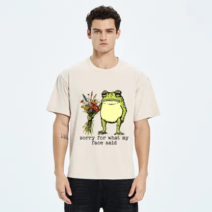 Tokyo-Tiger Frog Sorry Mode Activated Washed T-Shirt