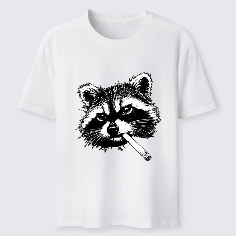Tokyo-Tiger Vintage Smoking Raccoon Classic T-Shirt