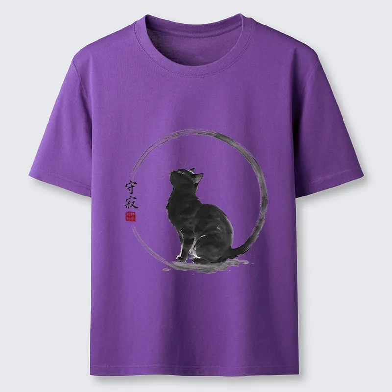 Tokyo-Tiger Traditional Zen Ink Cat Classic T-Shirt