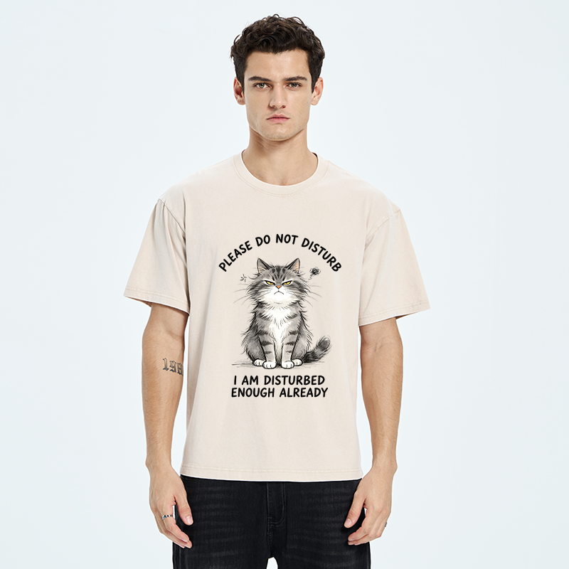 Tokyo-Tiger Funny Cute Little Cat Meme Washed T-Shirt