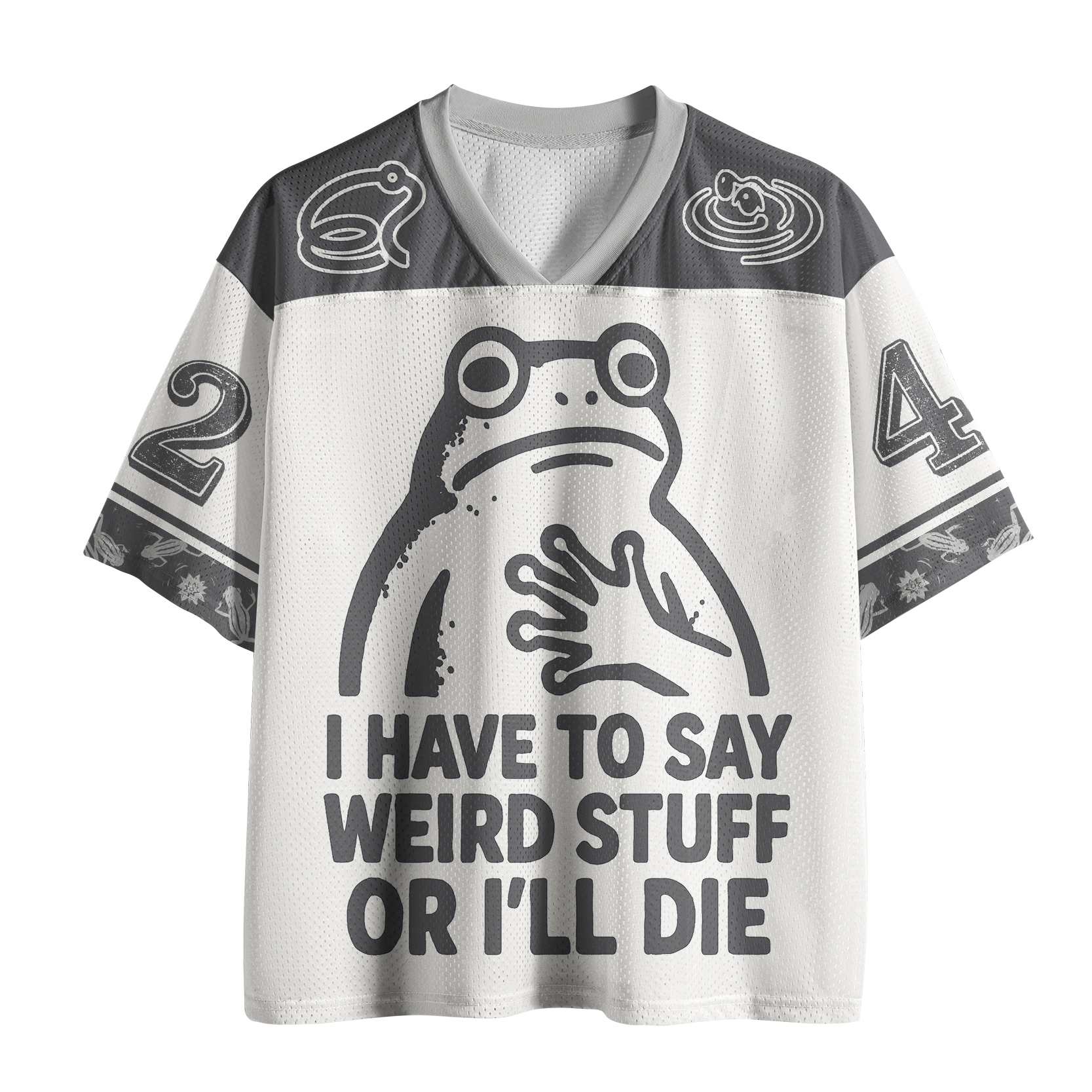 Tokyo-Tiger Weird Frog Funny Meme Chaos Edition Mesh Jersey