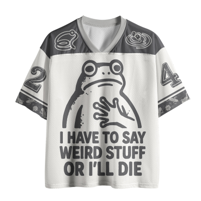 Tokyo-Tiger Weird Frog Funny Meme Chaos Edition Mesh Jersey