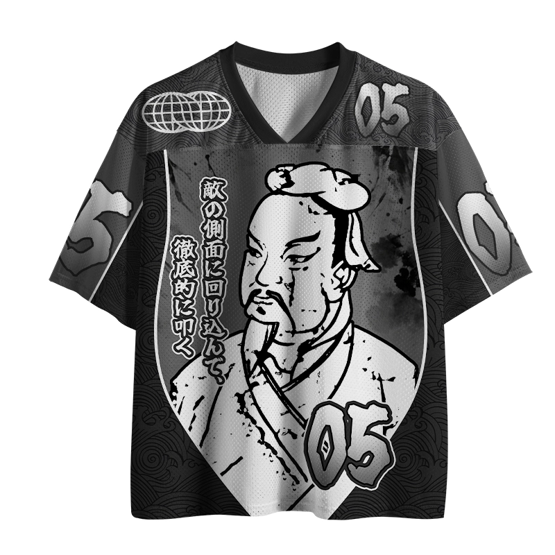 Tokyo-Tiger The Art Of War Funny Mesh Jersey