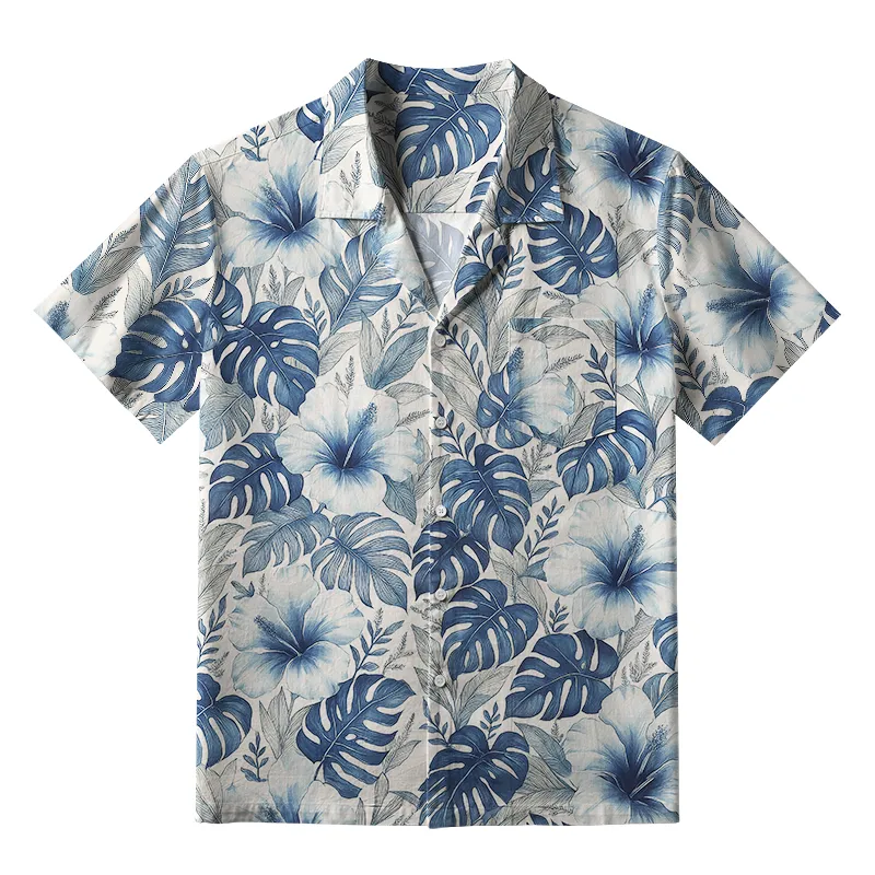 Tokyo-Tiger Lush Floral Jungle Aloha Hawaiian Shirt