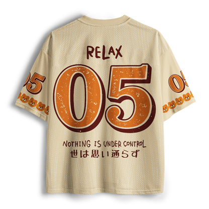 Tokyo-Tiger Meme Calm Big Cat Mesh Jersey