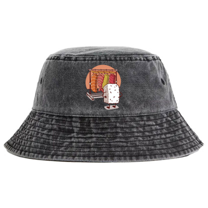 Tokyo-Tiger Which One Should I Wear Today Washed Bucket Hat