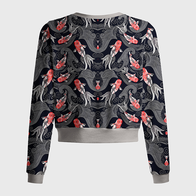 Tokyo-Tiger Koi And Currents Women's Lightweight Cardigan