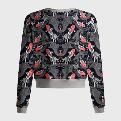 Tokyo-Tiger Koi And Currents Women's Lightweight Cardigan