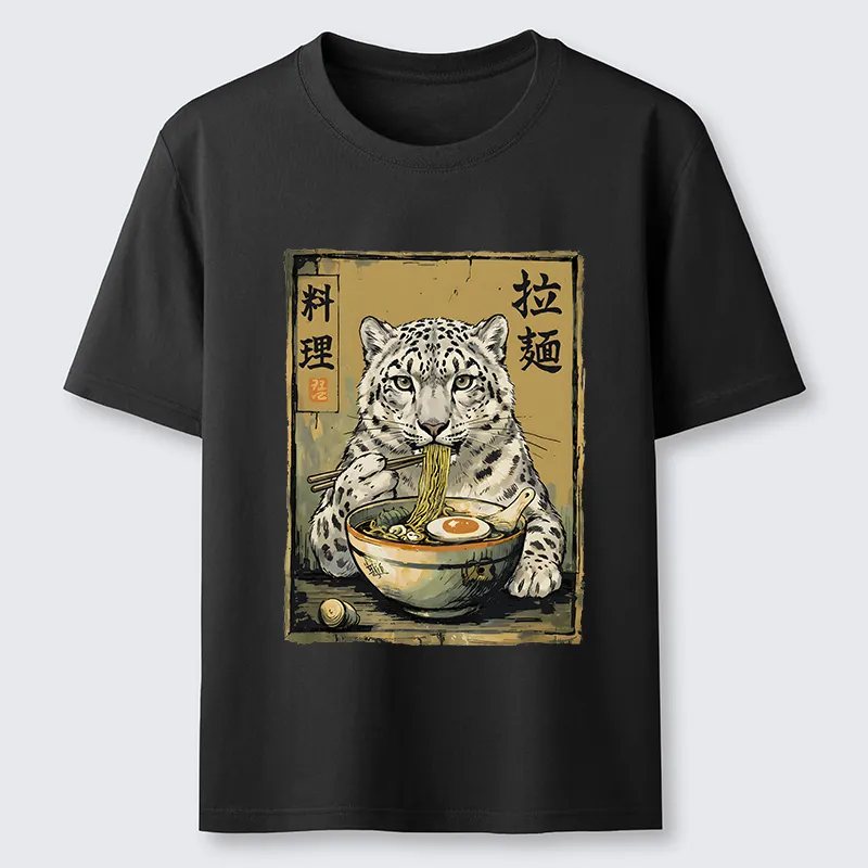 Tokyo-Tiger Ramen Snow Leopard Meme Classic T-Shirt Sale