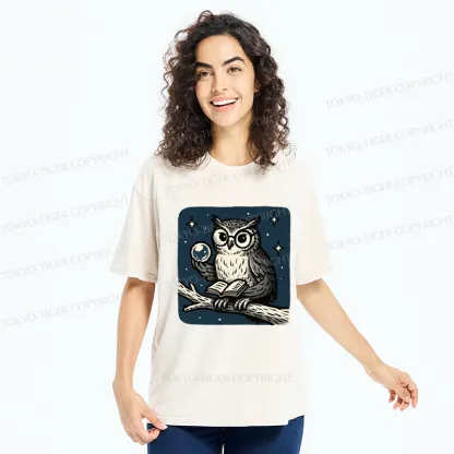 Tokyo-Tiger INFJ Owl Washed T-Shirt