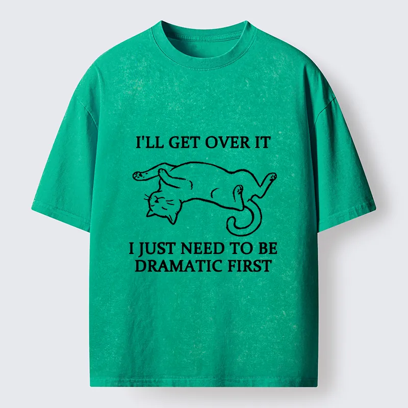 Tokyo-Tiger Dramatic Cat Meme Washed T-Shirt