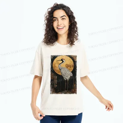 Tokyo-Tiger Vintage Japanese Crane Washed T-Shirt