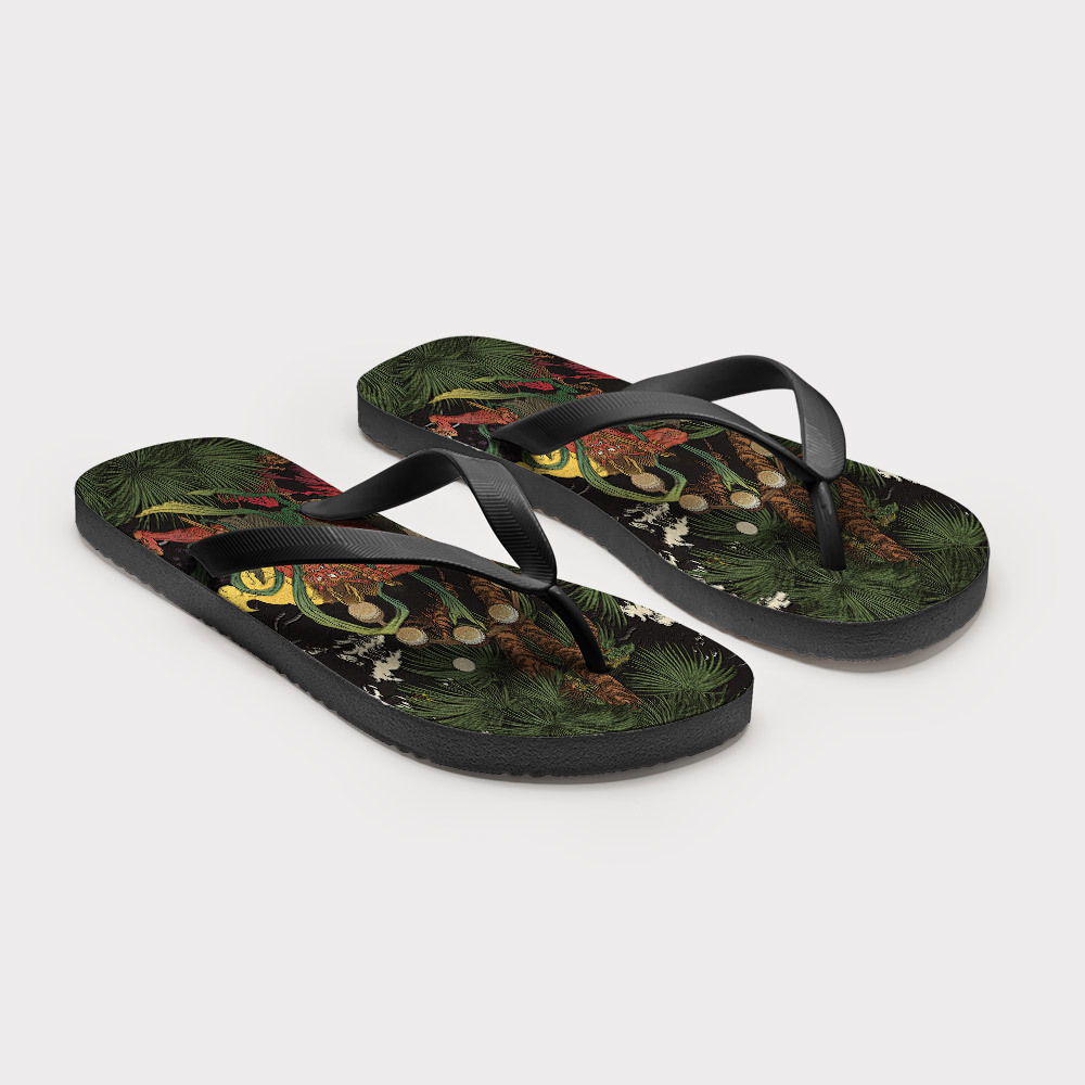 Tokyo-Tiger Japanese Yokai Flip Flops