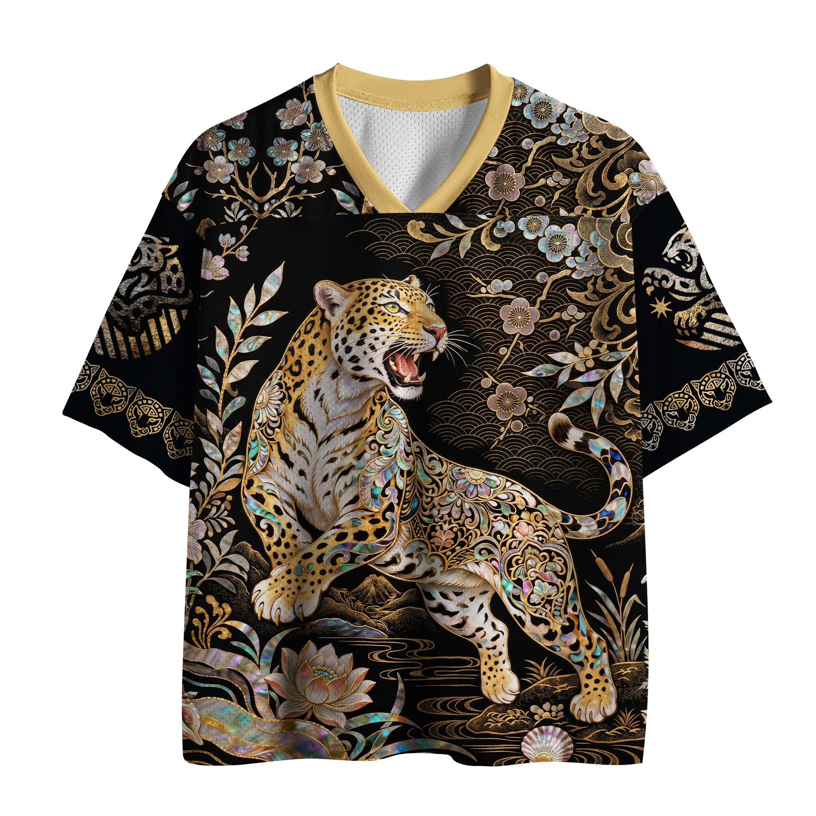 Tokyo-Tiger Roaring Lion Of The Orient Mesh Jersey