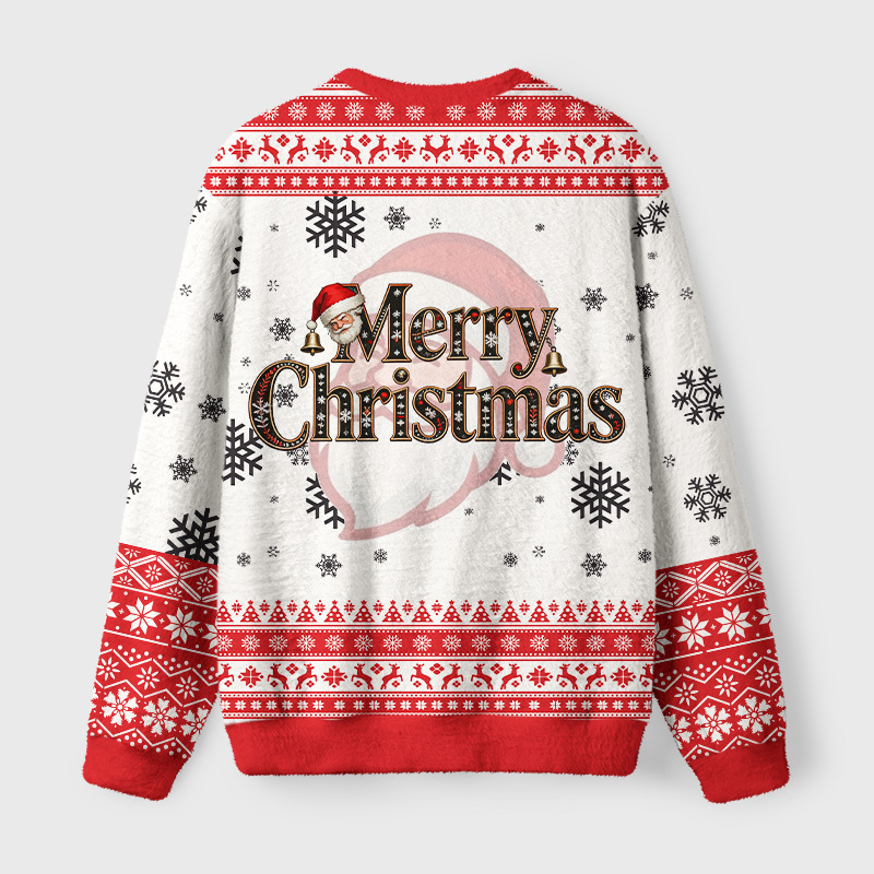 Tokyo-Tiger Yuletide Suplex Fuzzy Christmas Ugly Sweatshirt