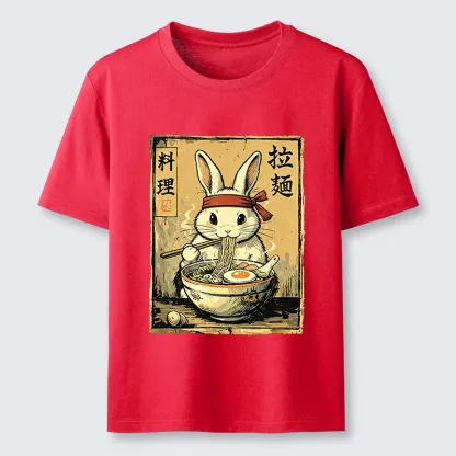 Tokyo-Tiger Cute Rabbit Eating Ramen Classic T-Shirt