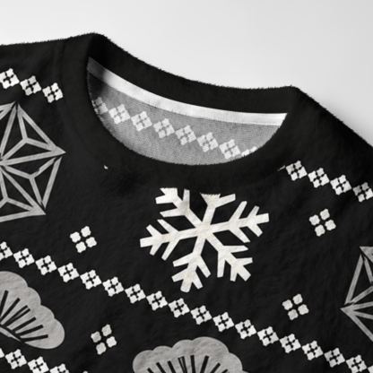 Tokyo-Tiger Fu Blessing Winter Art Fuzzy Christmas Ugly Sweatshirt