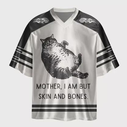  Tokyo-Tiger Overweight Cat And Its Doting Owner Glossy Oversized Jersey