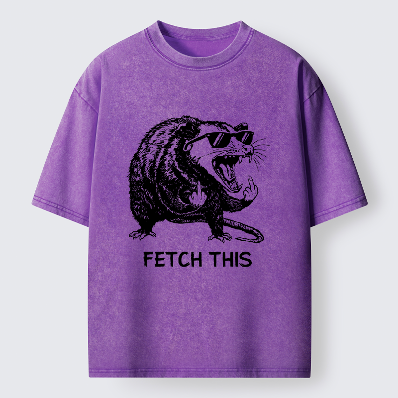 Tokyo-Tiger Cool Opossum Funny Meme Washed T-Shirt