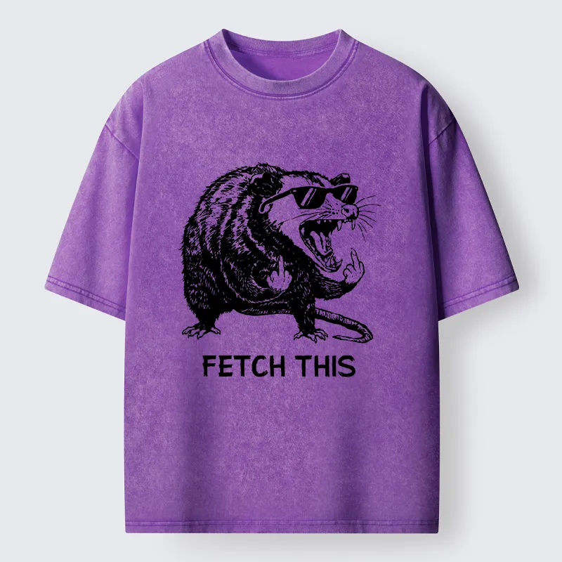 Tokyo-Tiger Cool Opossum Funny Meme Washed T-Shirt