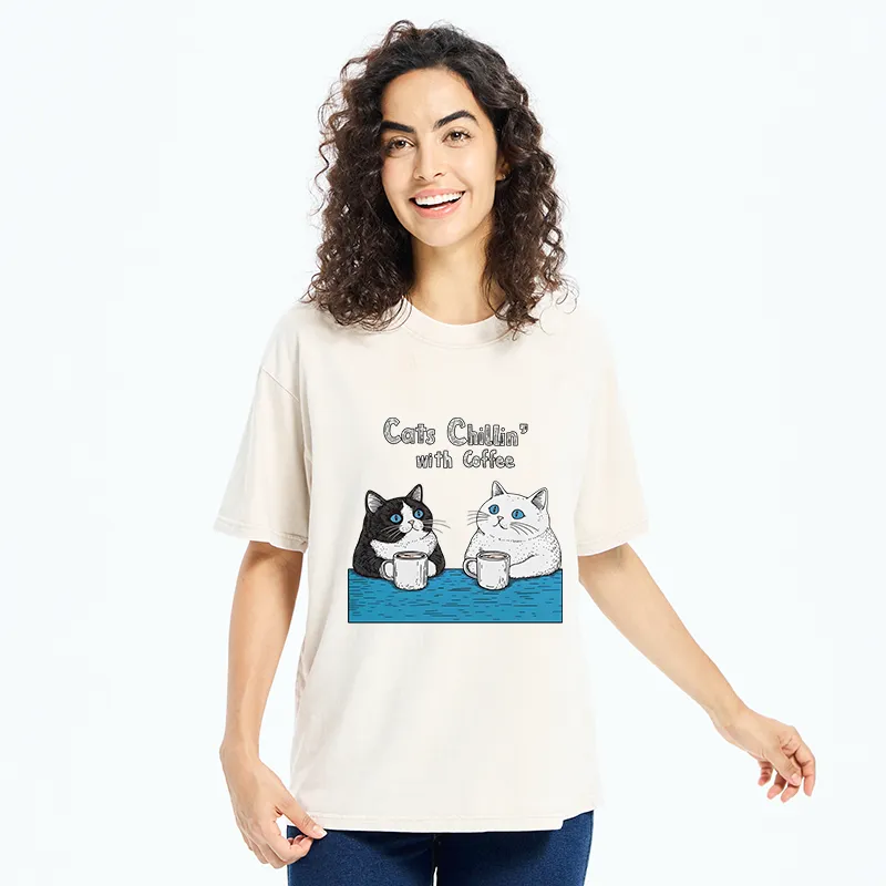 Tokyo-Tiger Leisure Time Washed T-Shirt