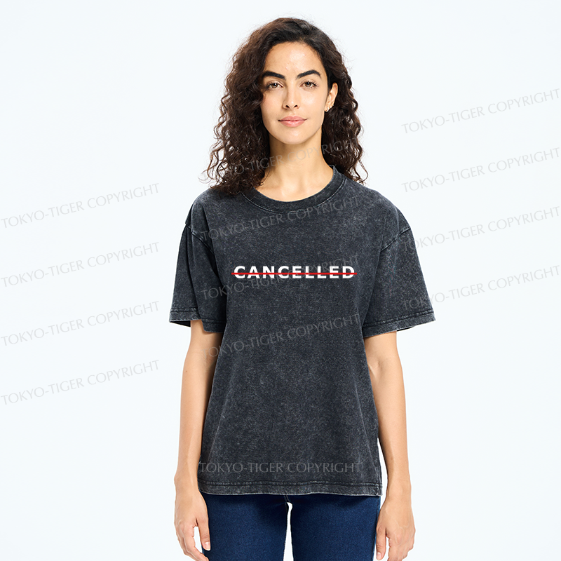Tokyo-Tiger Cancelled Washed T-Shirt