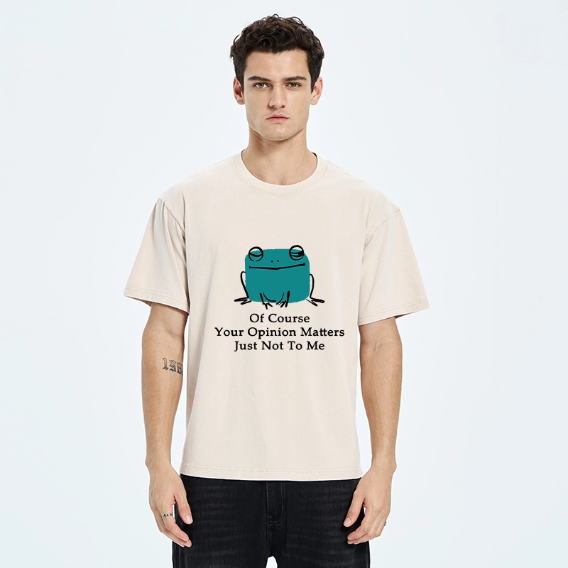 Tokyo-Tiger Cool Frog Unbothered By Others Opinions Washed T-Shirt